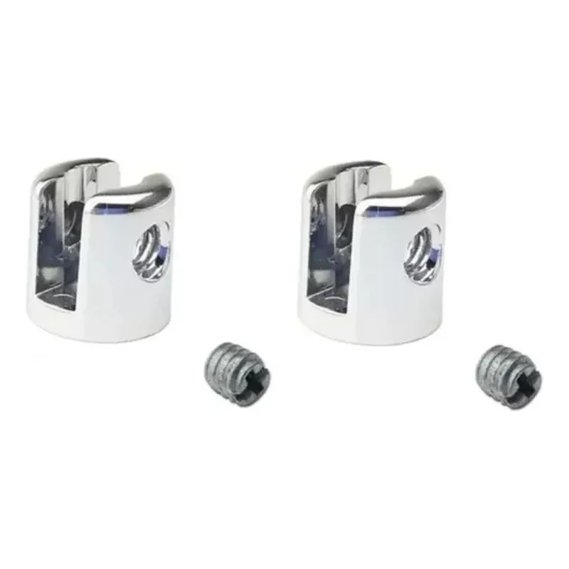 Suporte Prateleira Fenda Vidro Zamac Cromado 4mm ( 50 Uni )