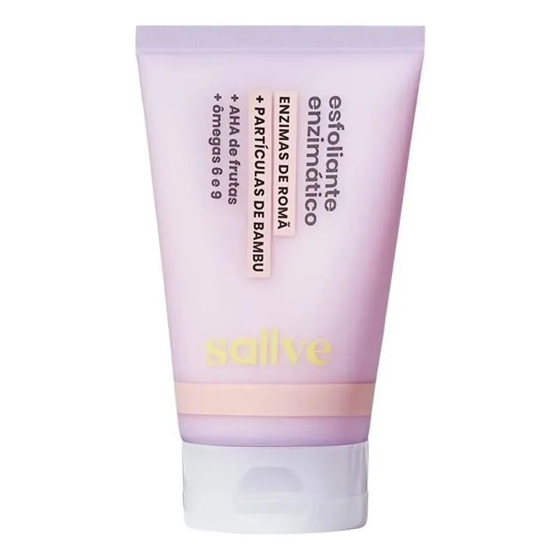 10x Esfoliante Enzimático Sallve 70g - Com Partículas De Ba