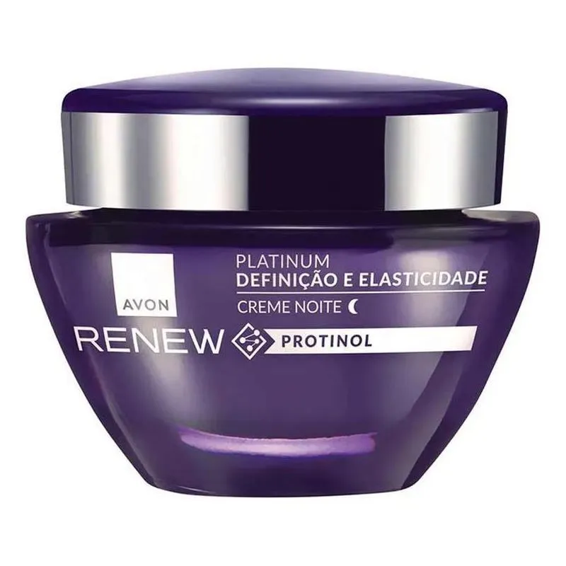 3x Avon Renew Platinum Noite 55+ Creme Anti Idade 50g