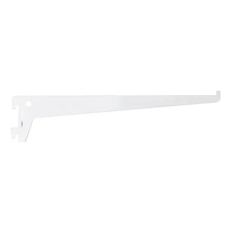 12 Pçs Suporte Simples 20cm Branco Para Cremalheira Trilho