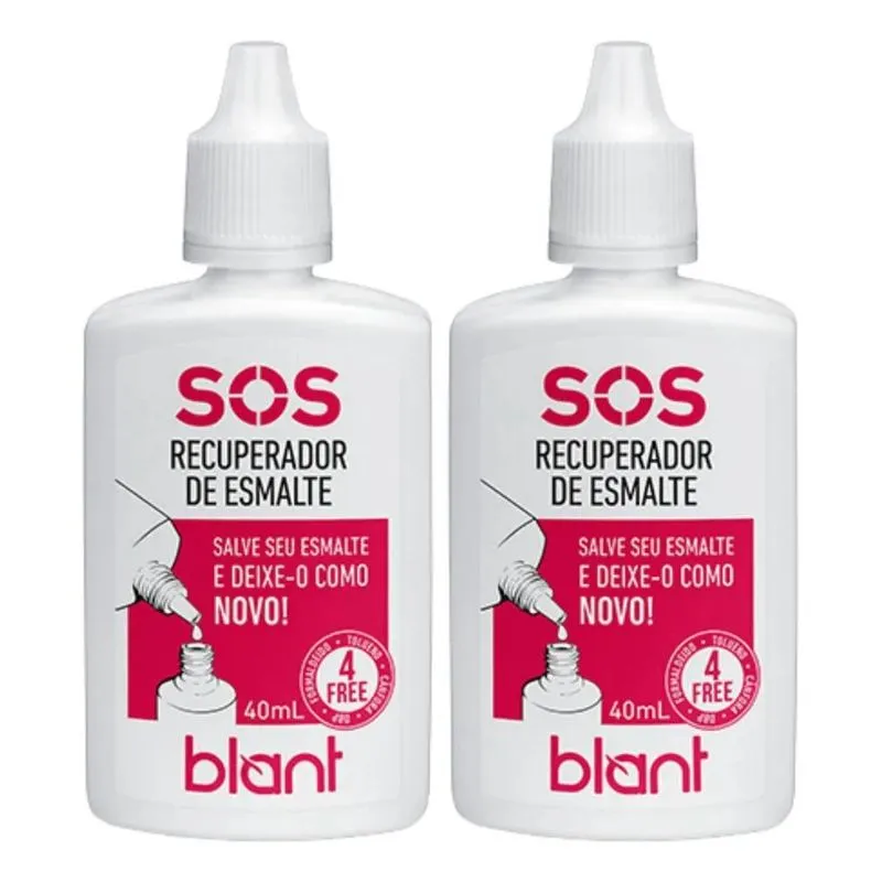 2x Kit 2 Recuperador Blant Para Esmaltes Vegano 9 Free 40ml