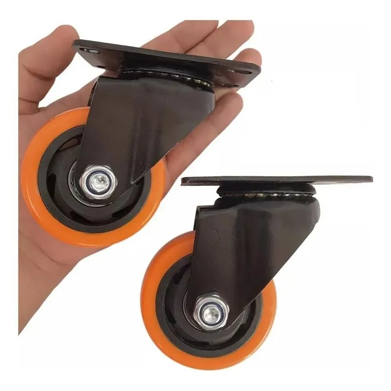 2 Rodízio Móveis Grandes E Pesados Super Resistente 70mm