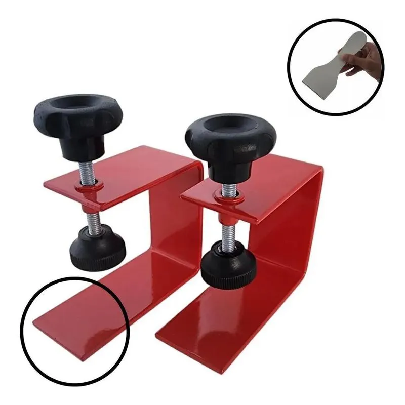10x Kit Jogo 2 Un Grampo Sargento 3mm Fixação Gavetas Marce