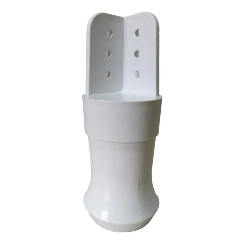 Pé Reforçado Para Guarda Roupa Altura 9,5 Cm - Kit Branco