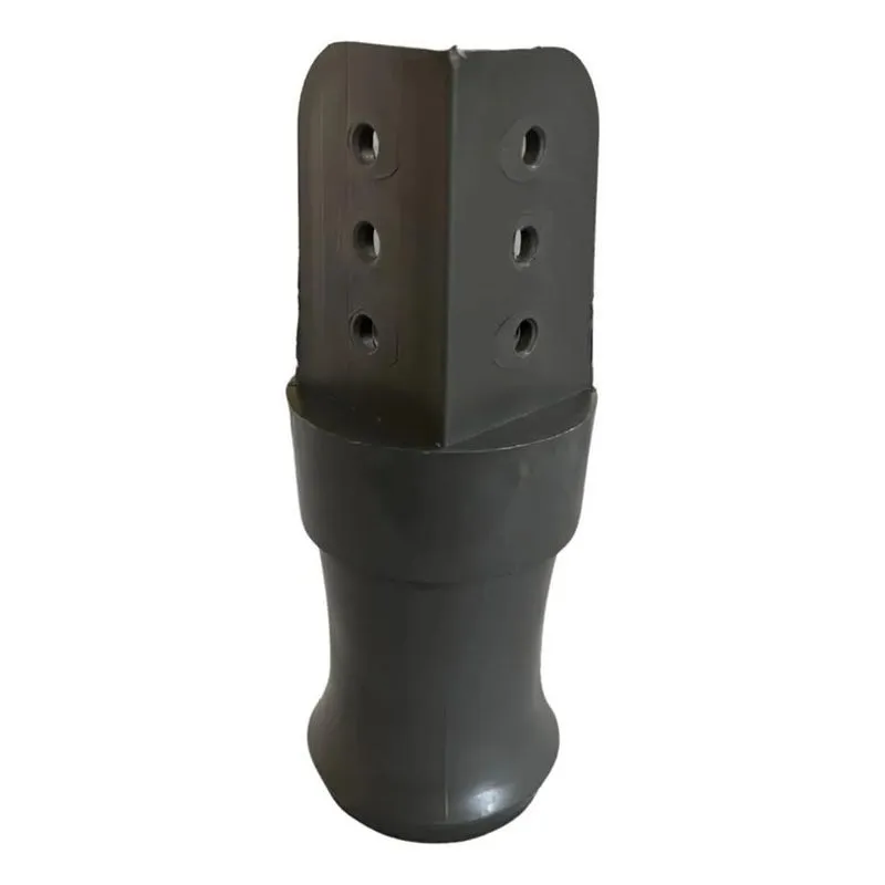 Pé Reforçado Para Guarda Roupa Altura 9,5 Cm - Kit Cinza