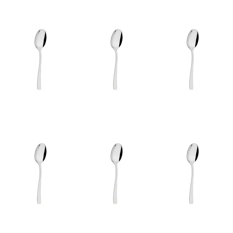 Kit Jogo 06 Colheres Para Chá Tramontina Cosmos Em Aço Inox