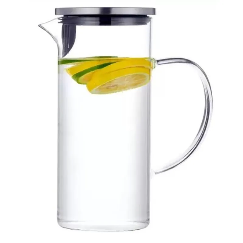 Jarra Vidro Borossilicato Tampa Capacidade 1,3l - Mimo Style