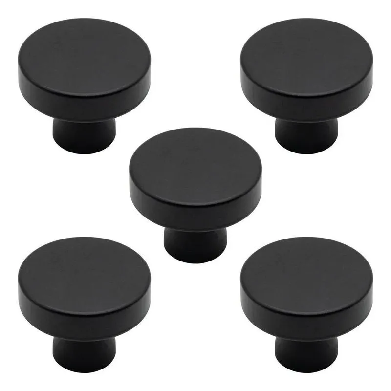 5 Puxadores Vintage Ponto Bolinha Furo Único Gaveta Arm Pret