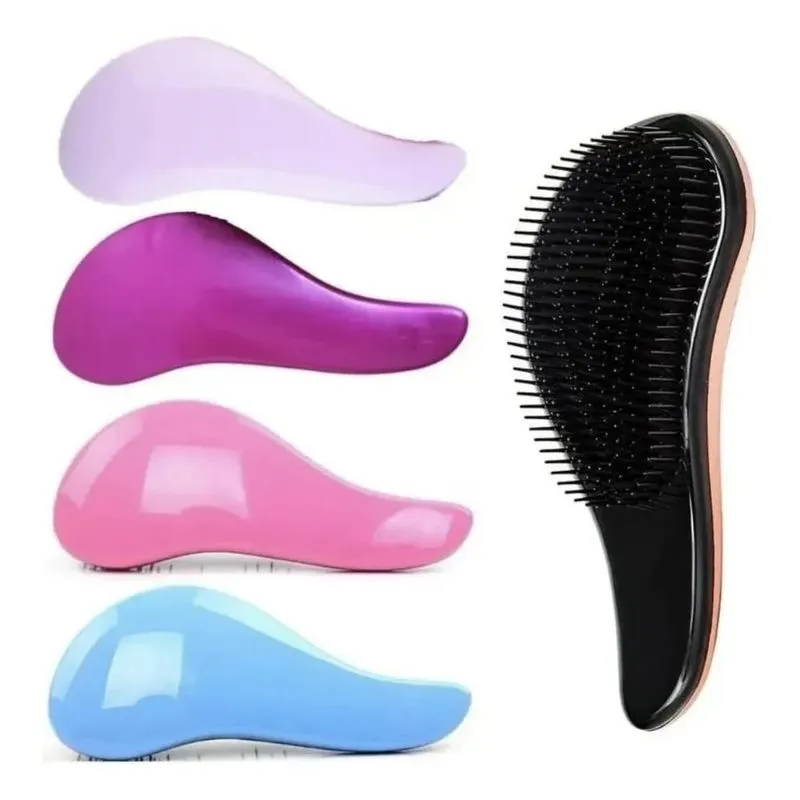 Kit 10 Escovas De Cabelo Magica Escolha Sua Cor