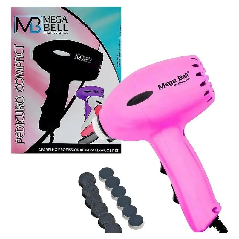 Pedicuro Compact Mega Bell Profissional Motor De Lixar Pé