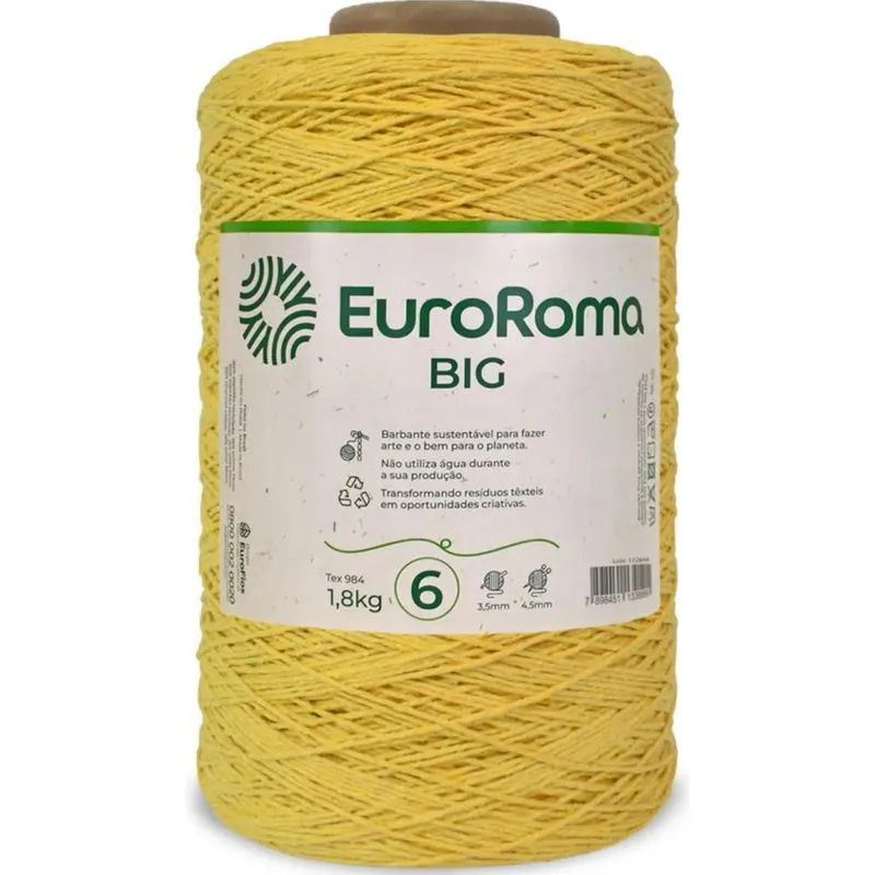 Barbante Euroroma Big 1,8 Kg Fio 6 Para Croche Varias Co Our
