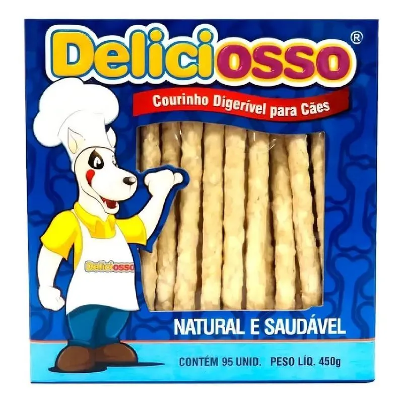 2x Stick Mastigável Para Cães Adultos Deliciosso 450g 95 Uni
