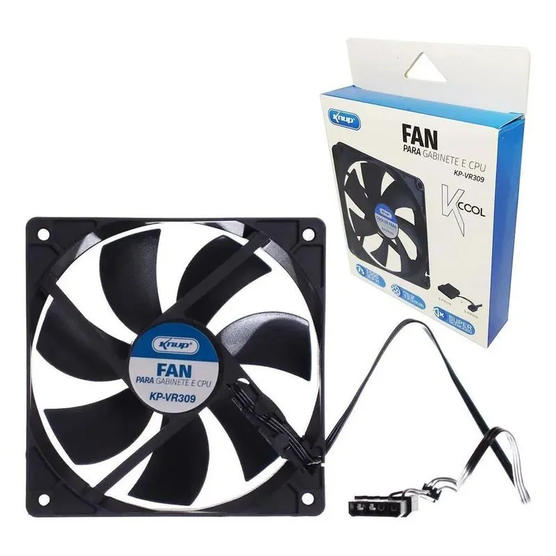 10x Knup Kp-vr309 Cooler Pc Fan Para Gabinete Cpu 120mm Ven