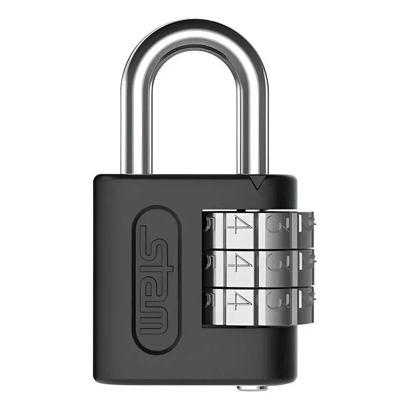 2x Cadeado Com Segredo Stam 25mm Preto