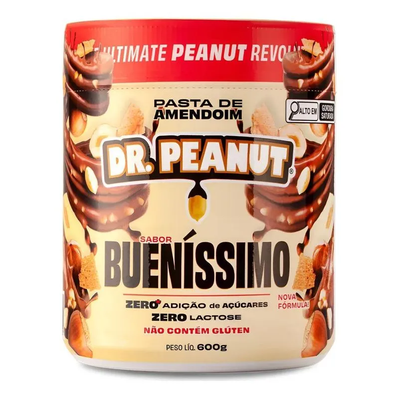 Pasta De Amendoim 600g - Dr Peanut - Lançament Buenissima