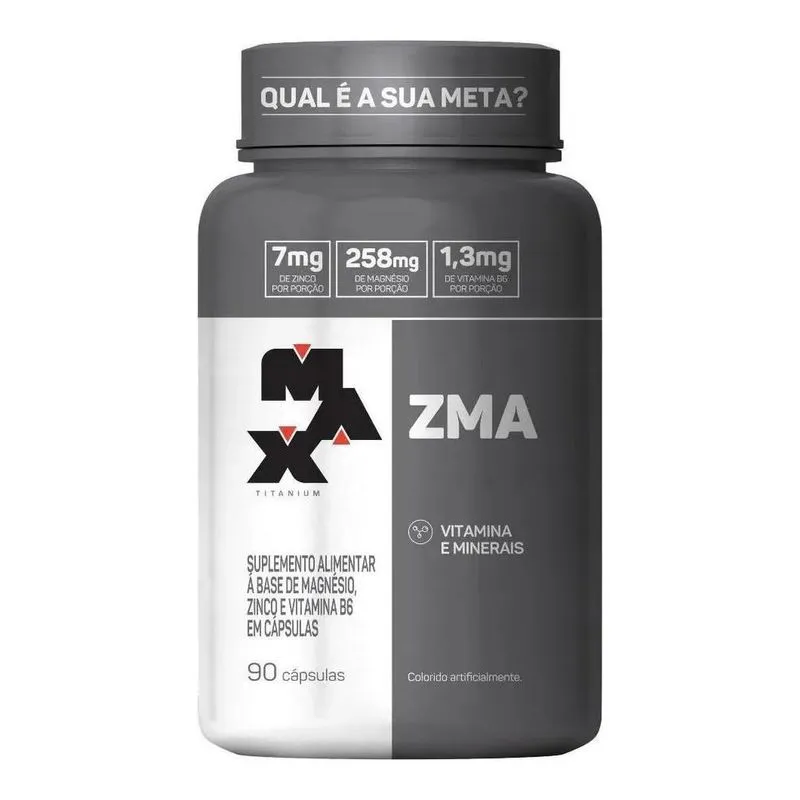 5x Zma Vitaminas Y Minerales, 90 Cáps, Max Titanium