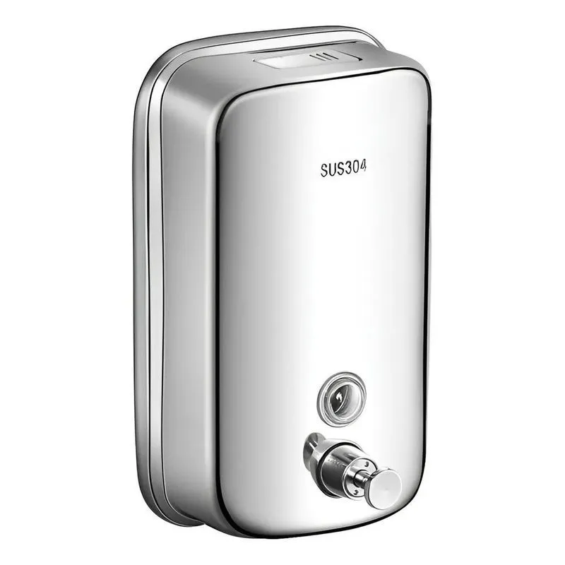 Dispenser Inox304 Saboneteira Líquida Álcool Parede 1050ml