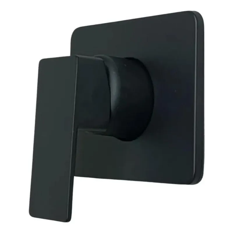 Acabamento Registro Mono Comando Quadrado Base Docol Preto