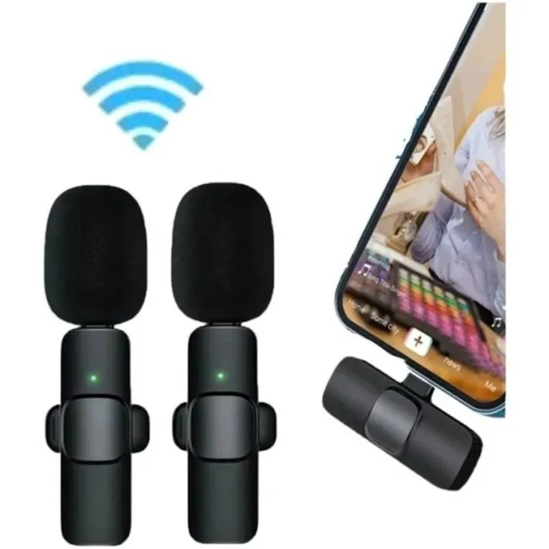 Microfone Sem Fio Lapela Type C Para Celular