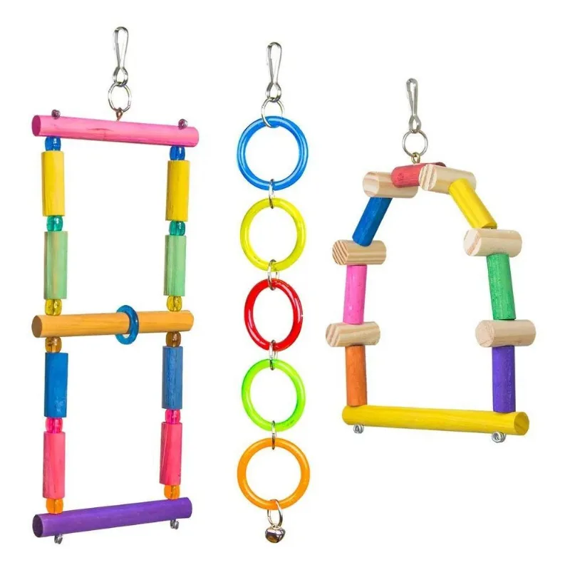 10x Kit De Brinquedos Para Calopsita E Outras Aves