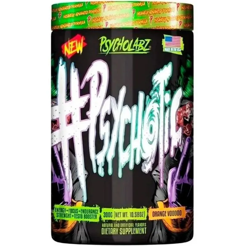 2x Psychotic Black 300g - Psycholabz Sabor Orange Voodoo