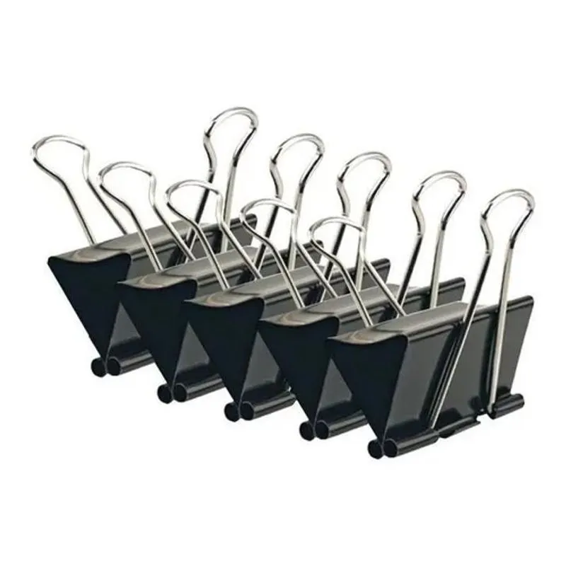 3x Prendedor De Papel Binder Clip 25mm Brw Caixa Com 48un