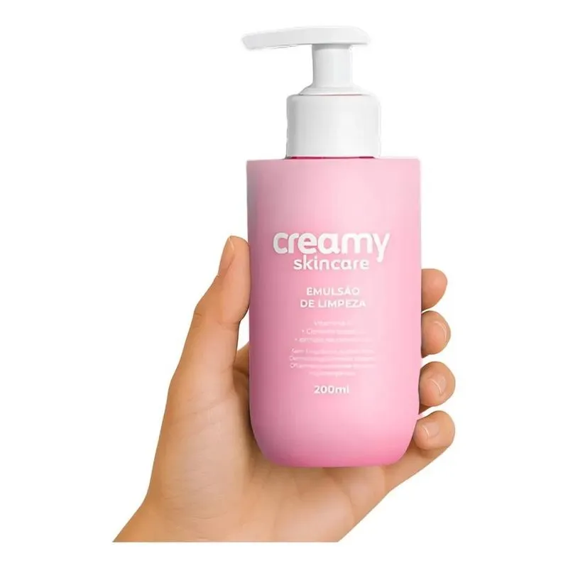 10x Emulsão De Limpeza Suave Hidratante Creamy Skincare 180