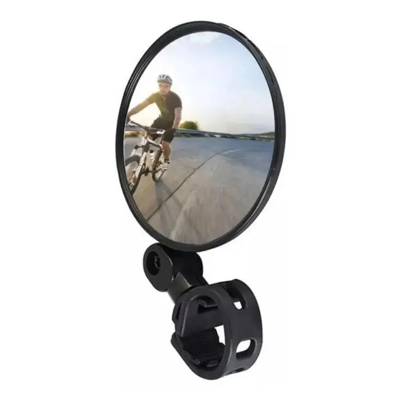 Espelho Retrovisor De Bicicleta Redondo 8 Cm - Único