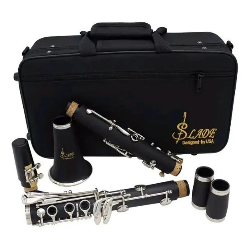 3x Clarinete Clarineta 17 Chaves Com Estojo Slade Ammoon Ccb