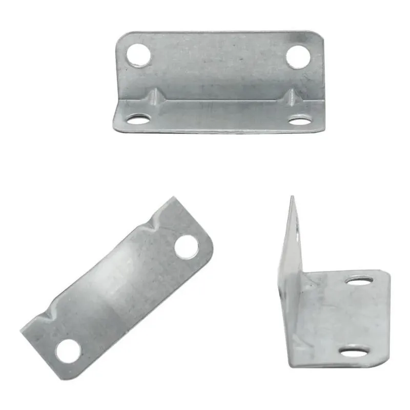 20 Cantoneira 4 Furos 40x14x14mm Zinco Metal Fixação Móveis