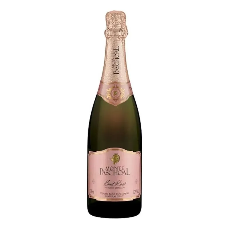 5x Espumante Brut Rose Monte Paschoal 750 Ml