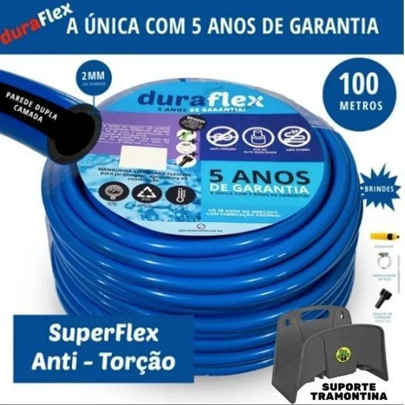 Mangueiras Duraflex 2mm Pvc Siliconado 1/2 Anti-torção
