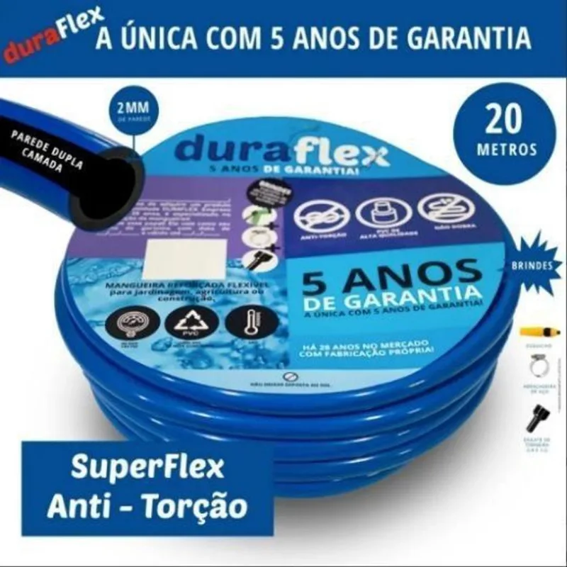 Mangueira De Jardim Economy Siliconada Reforço Duplo 20 Mts