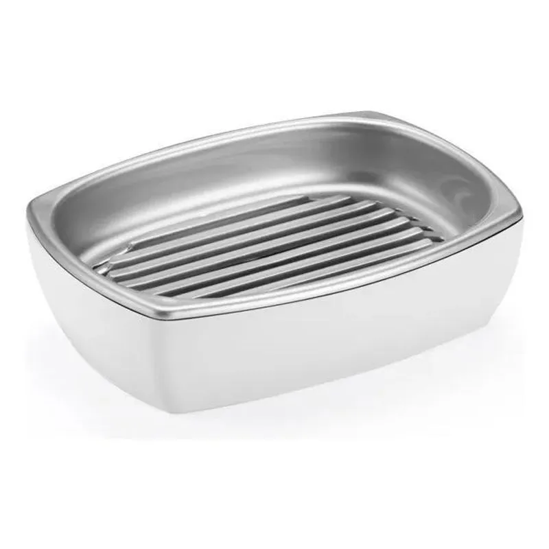 2x Saboneteira De Bancada Porta Sabonete Banheiro Lavabo Lux