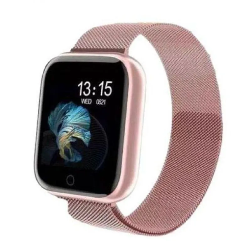 Smartwatch Aquilae P70 Pro Monitoramento de Saúde Contínuo Bateria Duradoura Rosê
