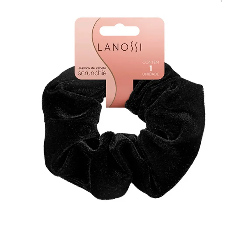 Elástico Scrunchie Velvet Black
