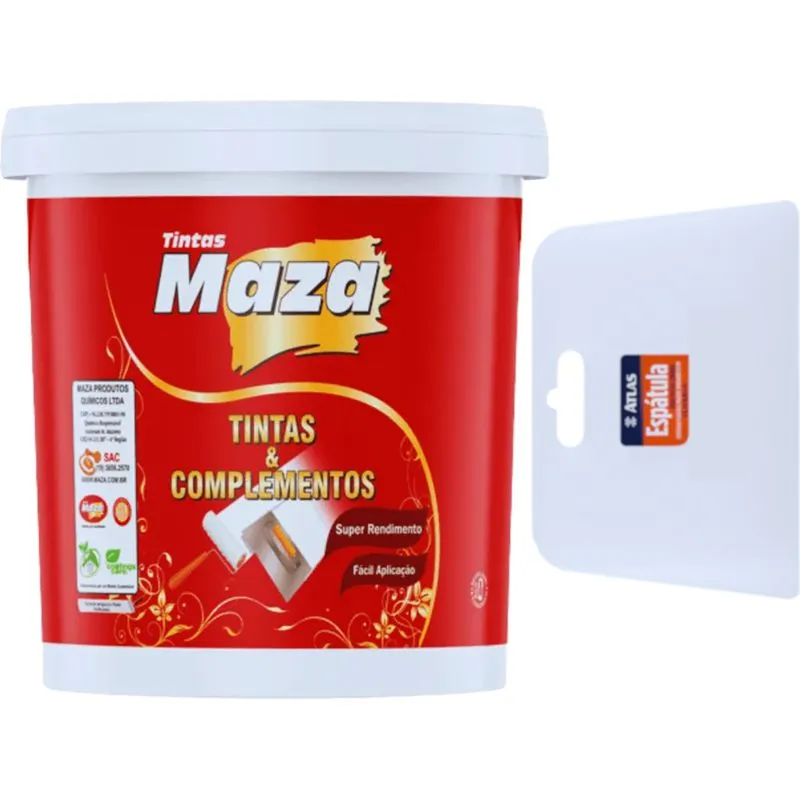 Massa Corrida Pva Acabamento Parede Interno 1,6kg + Espátula