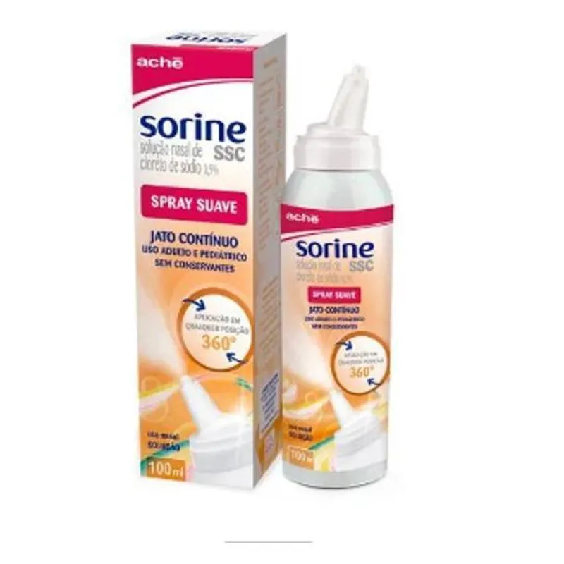 Sorine Ssc Cloreto De Sódio 0,9% Aché Spray 100ml