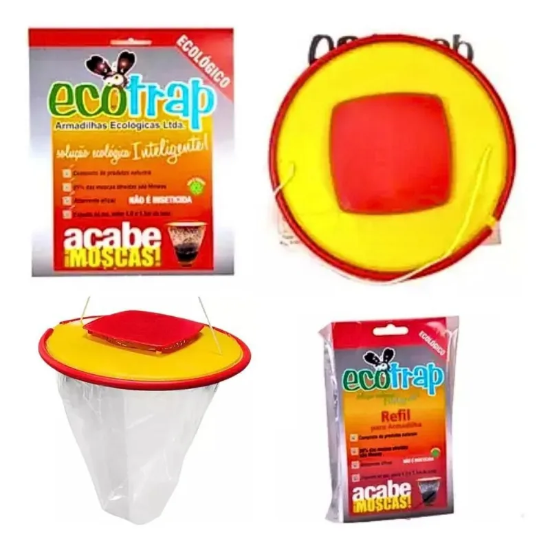Ecotrap Armadilha Ecológica Para Moscas Com Refil