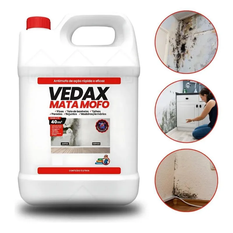 Mata Mofo Mactra Não Volta Anti Mofo Parede Teto Piso 5l