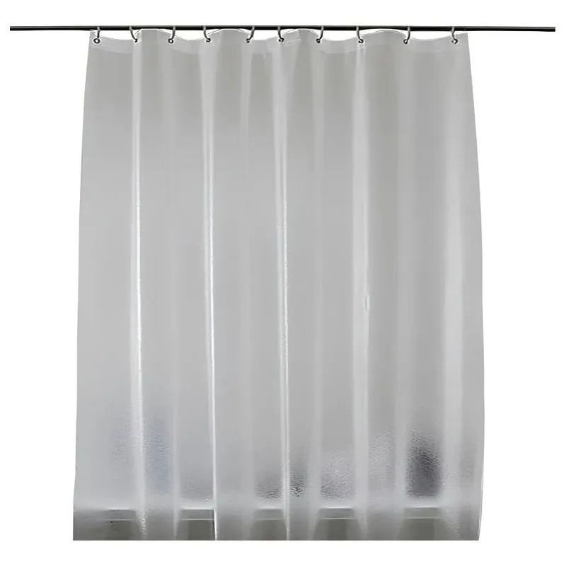 2 Cortinas Box Banheiro Fosca Antimofo