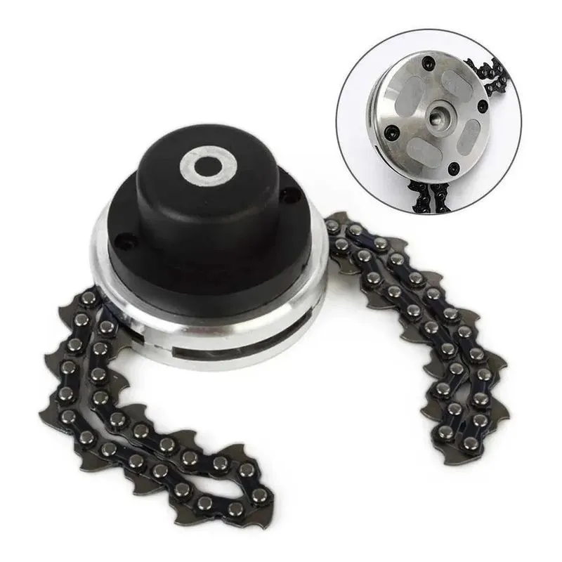 Carretel Com Corrente Roçadeira 25,4mm Trimmer Jardim Grama