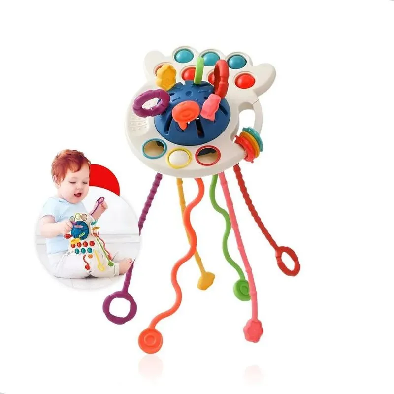 5x Brinquedo De Bebê Chocalho Mordedor Infantil Macio Sensor