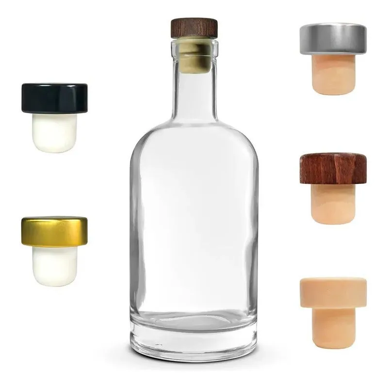 2x 6 Garrafas De Vidro 375ml Kaleido Licor + Rolha T E Lacre