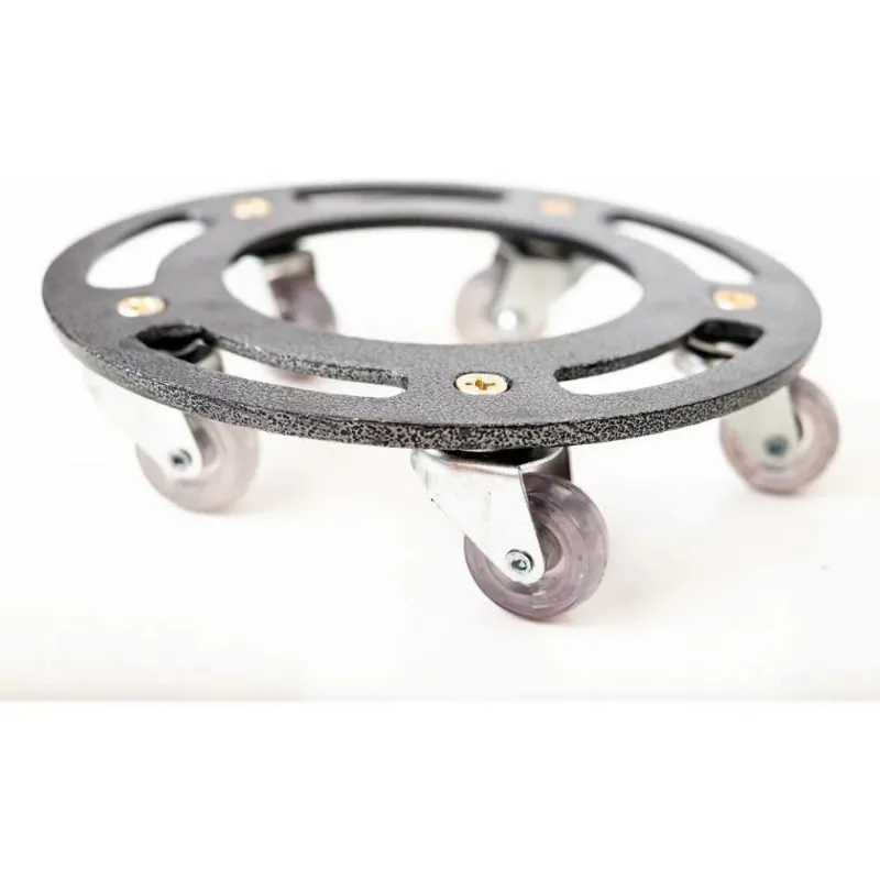 Suporte 30cm P/vaso Sup 150kg C/rodas De B Preto Craqueado