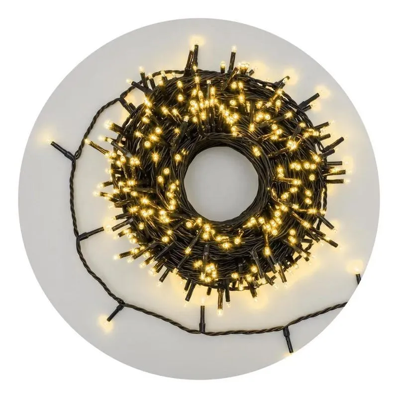 Cordão 300 Leds Prova D'água Branca Fria Luz Fixa 127/220v