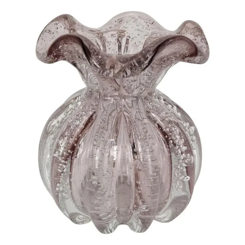 Mini Trouxinha De Murano Rosa Claro - Vasinho Para Flores