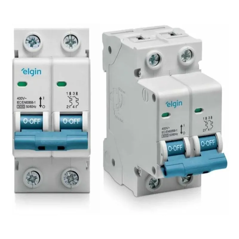 3x Disjuntor Bipolar Duplo Elgin 6a 10a 16a 20a 25 32 40 50