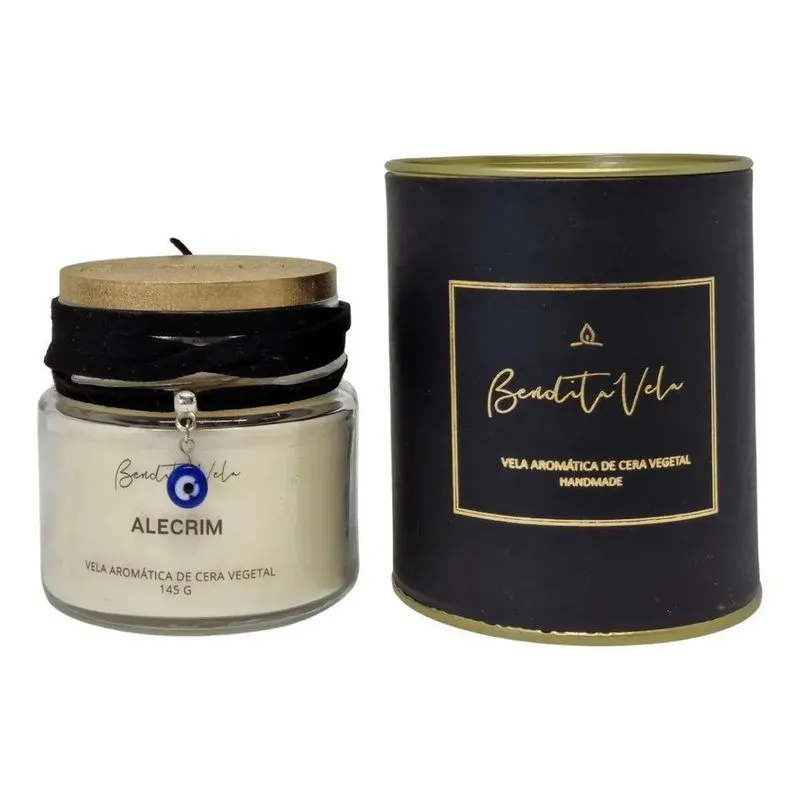 Vela Aromática Vegetal Alecrim 140 G Full - Bendita Vela - P