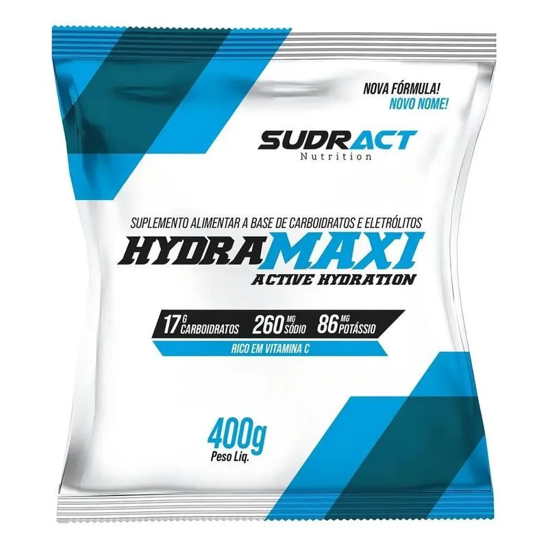 Isotônico Hydramaxi 400g - Sudract - Carbo + Eletrólitos Sab